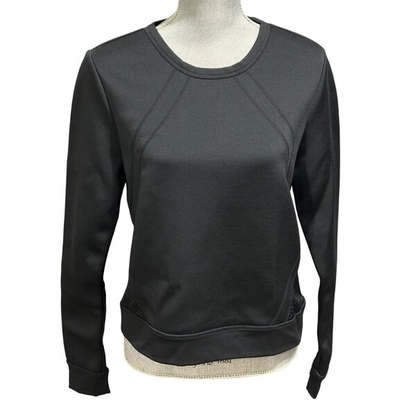 Fabletics Neoprene-like Workout Top - Size Medium - Long Sleeve Mesh Shirt - Picture 1 of 7